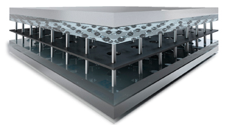 Assembled panel.